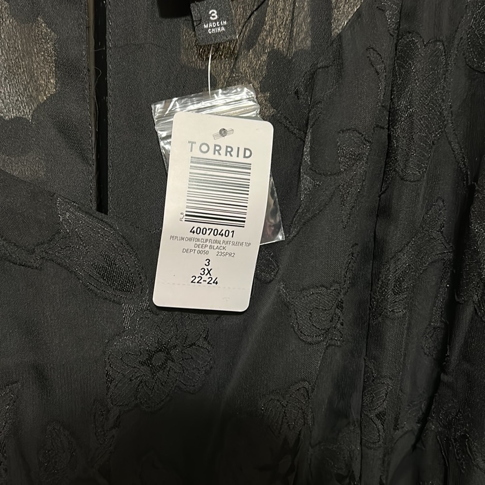 🆕🎉HP🎊NWT Gorgeous Size 3X Torrid Blouse - Picture 6 of 9